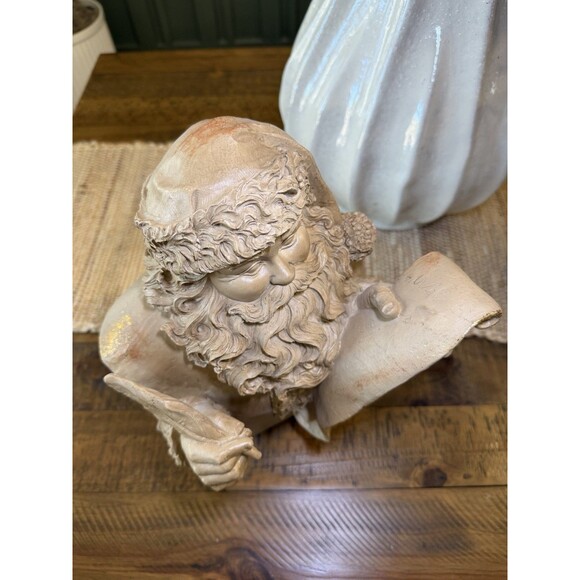 RARE 2025 Christmas LARGE Gold Santa Bust, 13.1" NEW - Picture 6 of 8